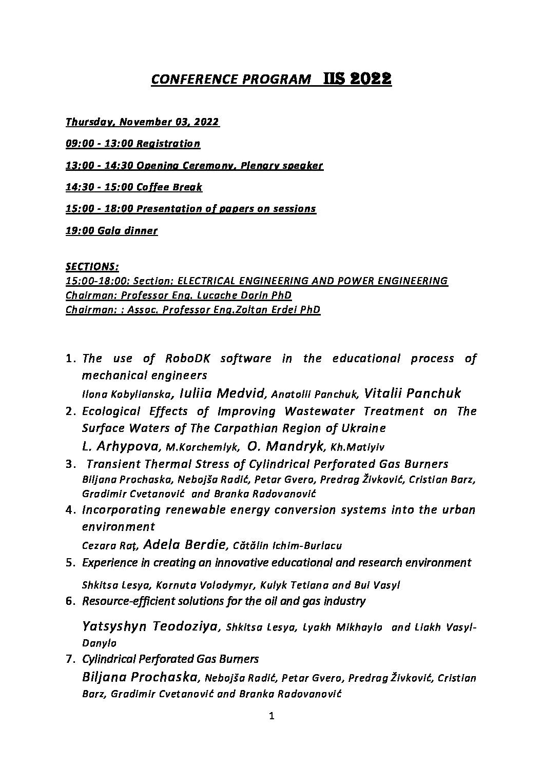 Iis 2022 Program